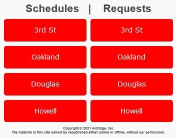 Image of Schedule Page